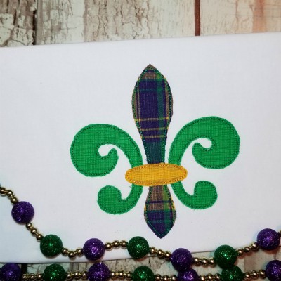 fleur de lis applique triple